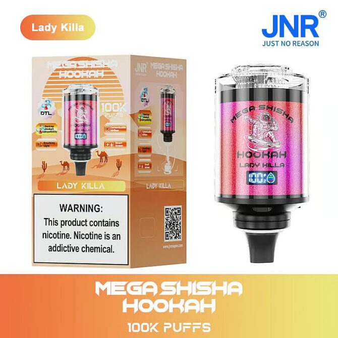 JNR Mega 100k vape Shisha Hookah The Ultimate in Large-Capacity Vaping puff 100k