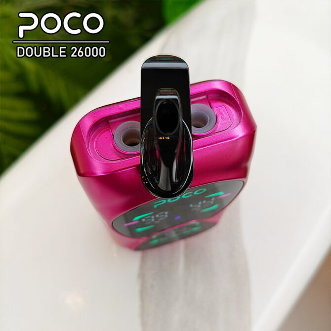 POCO Double 26000 Puffs two Flavors Disposable Vape vaper max Electronic Cigarette Wholesale