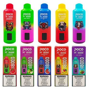 EU Warehouse Poco PT 18000 Puffs Digital Screen Disposable Vape Wholesale