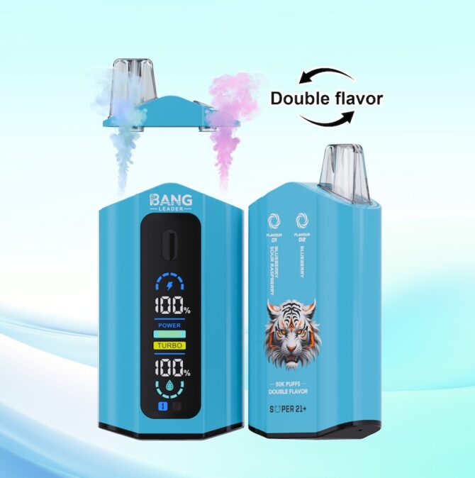 Bang Leader 50K Dual Flavor 50000 Puffs 2-in-1 Vape Device with Long-Lasting Performance