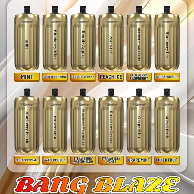 Bang Blaze 42000 Puffs 42K E-Shisha Head Rechargeable Disposable Vape