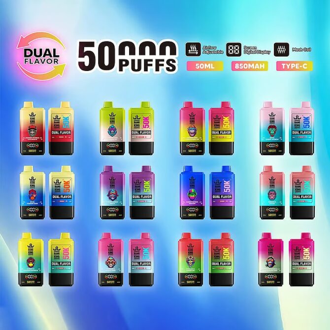 BangKing 50K 50000 Puffs of Dual Flavour minimun 10pcs online vape shop