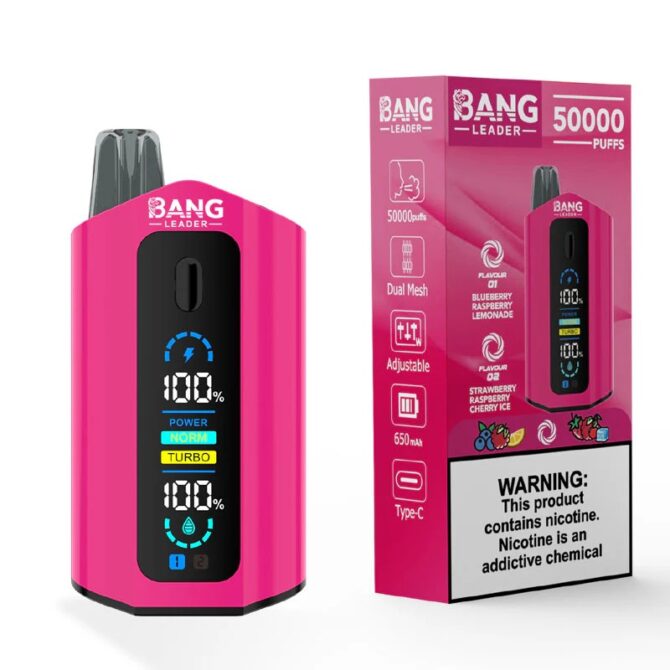 Bang Leader 50K Dual Flavor 50000 Puffs 2-in-1 Vape Device with Long-Lasting Performance