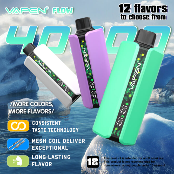 VAPEN FLOW 40000 Puffs BLACK DRAGON ICE