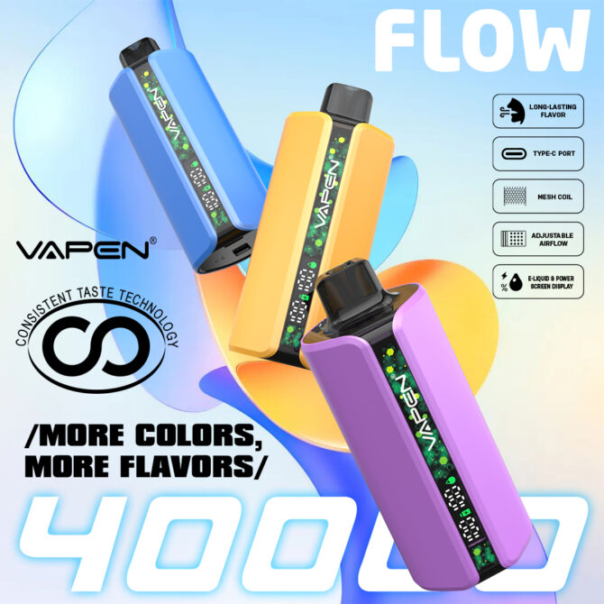 VAPEN FLOW 40000 Puffs BLUEBERRY ICE
