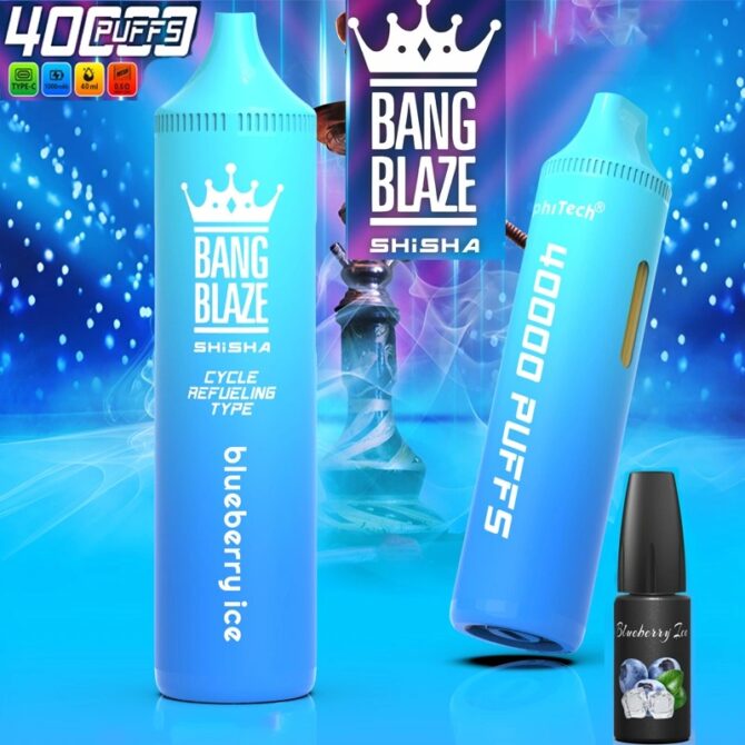 Bang Blaze Shisha 40000 Puffs Refillable Disposable Vape zigarette