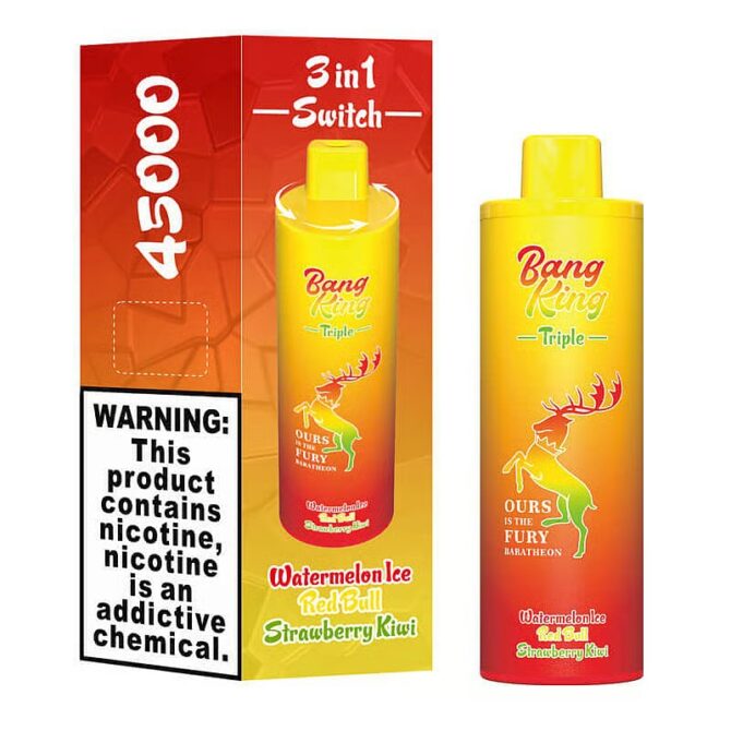 Bang King Triple 45000 45K Puffs 3 in 1 Flavors Disposable Vape Pen zigaretten