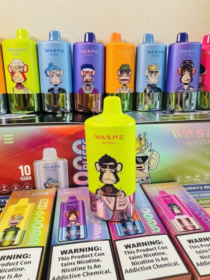Waspe 60000 60K Puffs Disposable Vape – Triple Flavors,Triple Mesh Coil,Smart LED Display