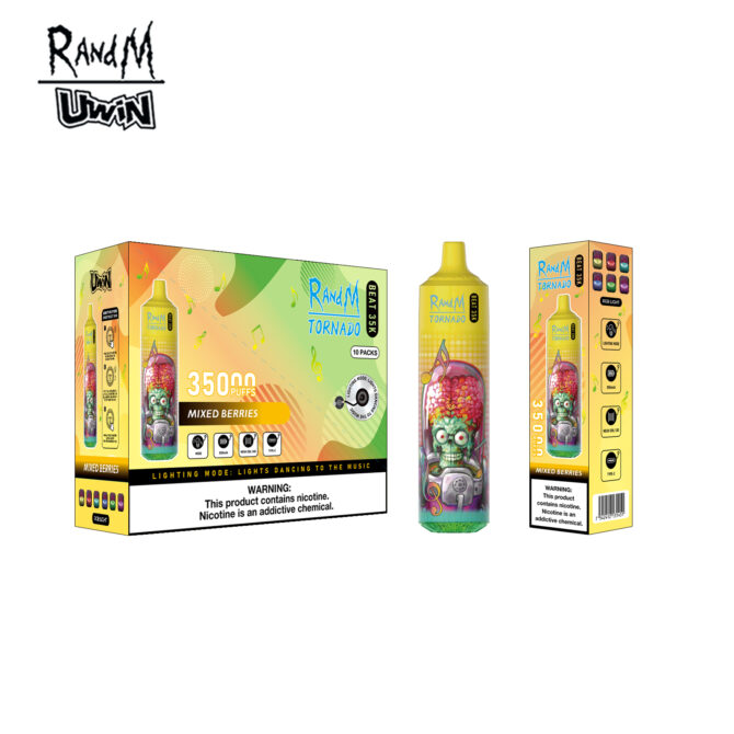 UWIN TORNADO 35K MUSIC rechargeable disposable vape pen