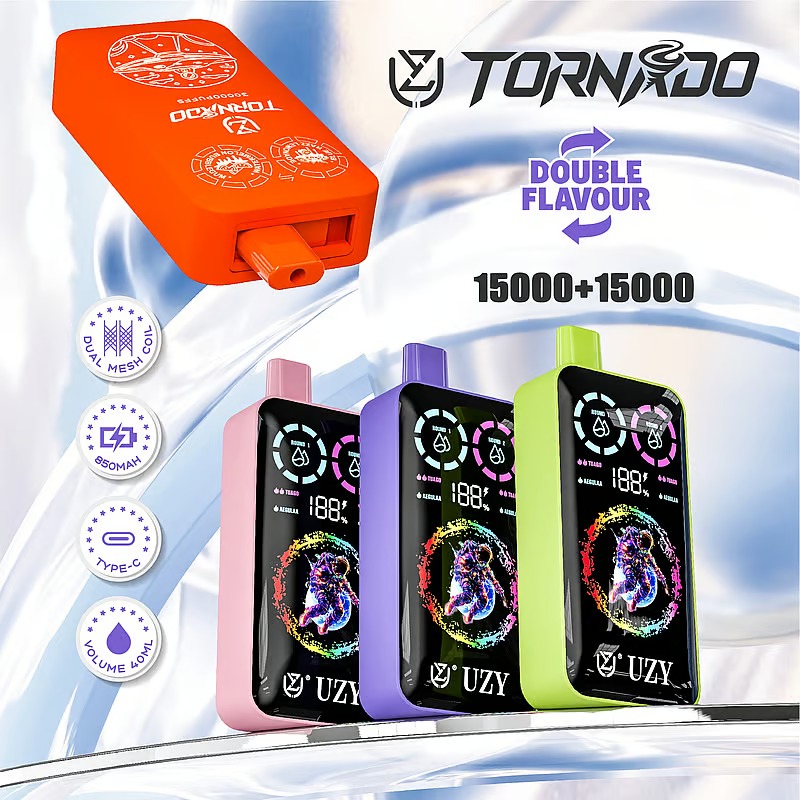 UZY Tornado 30000 30K Puffs Dual Flavors