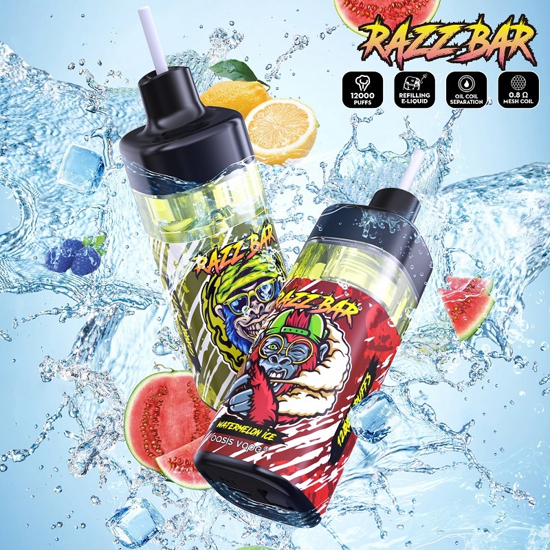 Razz Bar 12000 Puffs Long-Lasting Disposable Vape Pack razzbar