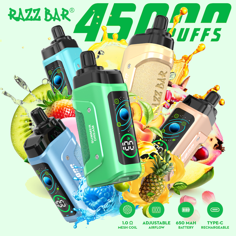 est Razz Bar 45000 Puffs Vape