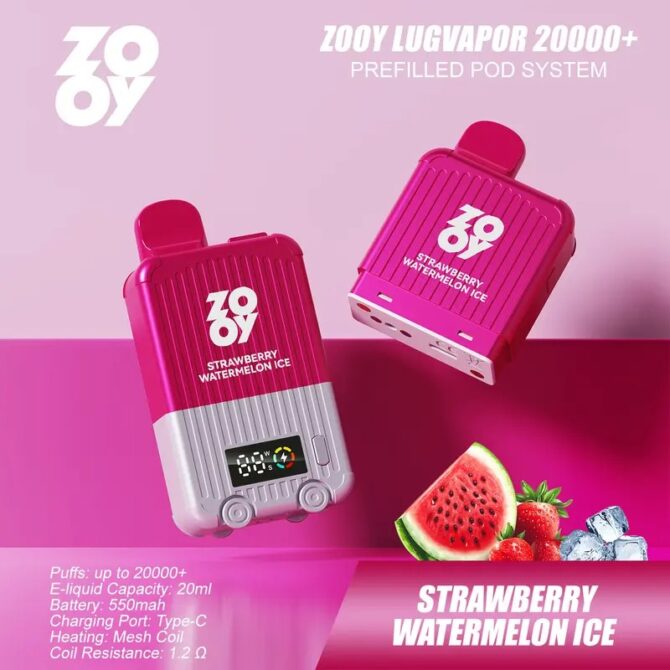 European warehouses Interchangeable ammunition ZOOY VAPE LugVapor 20000+