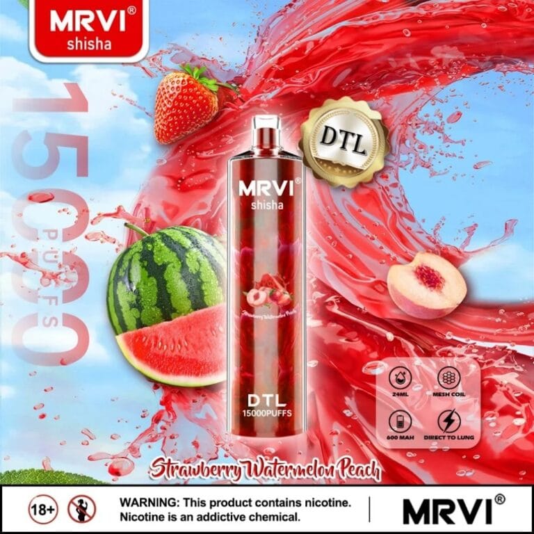 OEM Disposable Vape Pen Mrvi Shisha 15K Wholesale I Vape 15000 Puffs Vaper Bar Rechargeable Disposable Crystal Electronic Cigarette Shisha 4