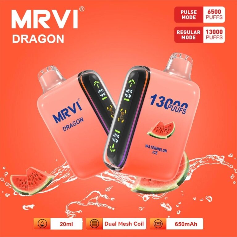Original Mrvi Dragon 6500 13000 Puffs 13K 15K Disposable E Cigarette Device Puff Rechargeable Display Screen Optional Wholesale I Vape Geek Bar 4