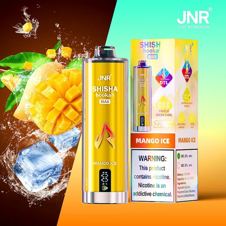 sleek Vape JNR Shisha Max 22000 Puffs Mango Ice