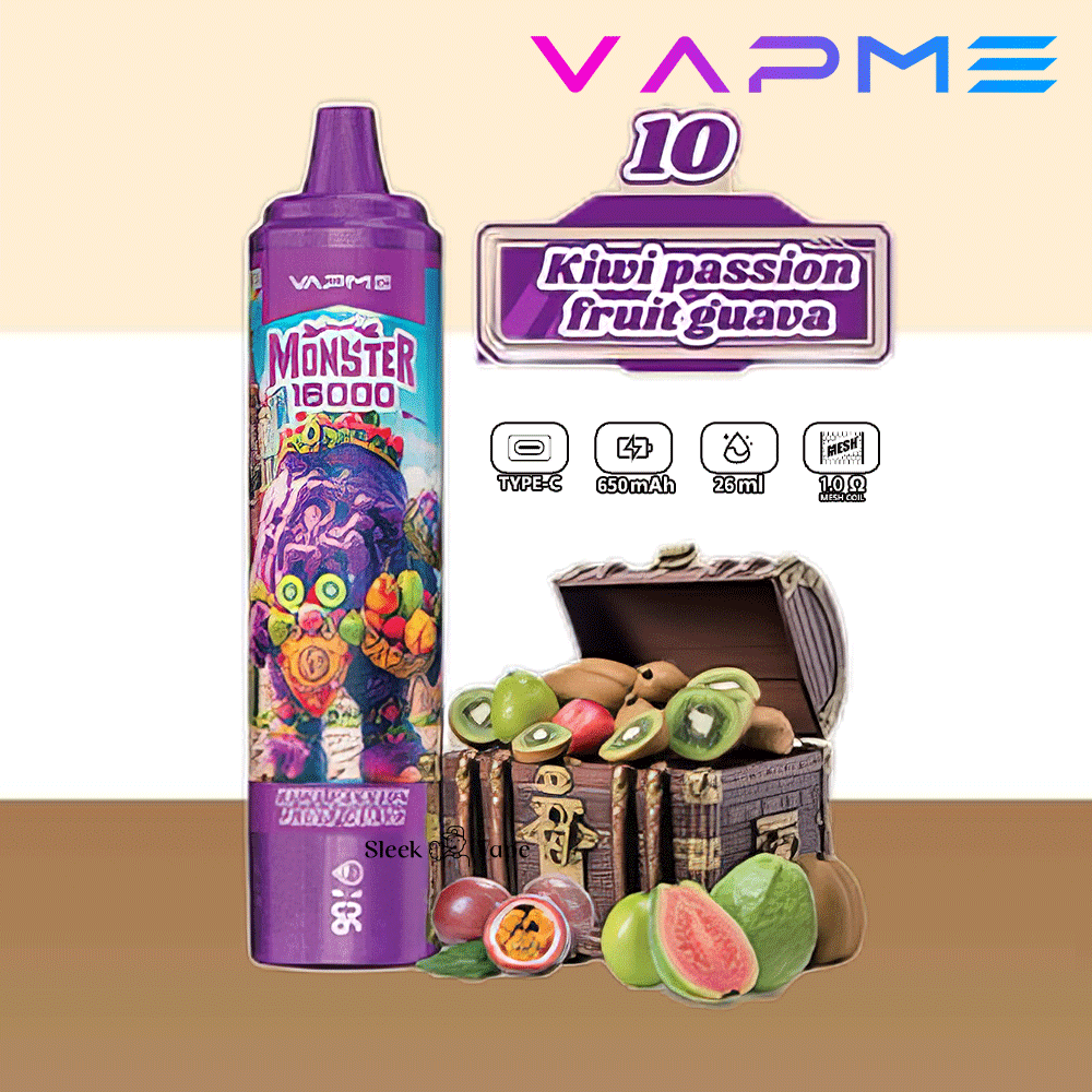 sleek-vape-vapme-monster-16000Kiwi-passion-fruit-guava-.png sleek vape vapme monster 16000Kiwi passion fruit guava