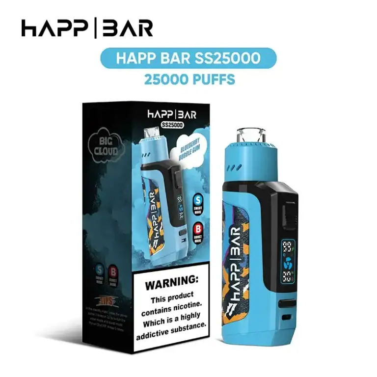 imgi 56 Happ Bar SS25000 Disposable Vape Blueberry Bubble Gum