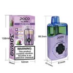 Compact vape device with LED display, adjustable airflow, and nicotine puffs for smooth vaping experience.